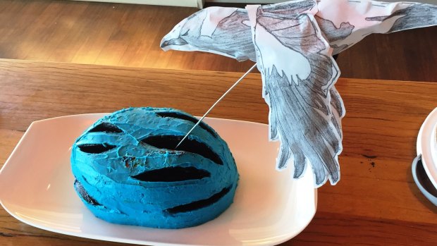 'The Swoop' cake by Katherine Meagher in preparation for PANDSI's 2017 Canberra Cake-Off.