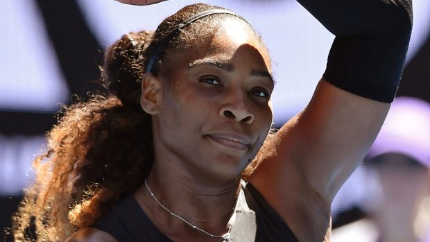 Serena Williams on Saturday. 