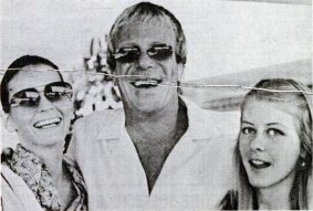 “Young and in love”: Thompson with Leona (at left) and Bunkie in 1974. 