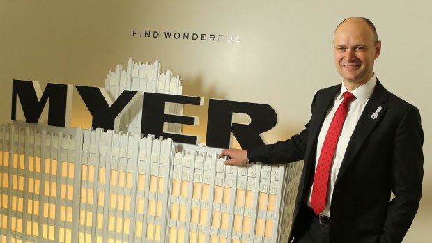 Myer chief Richard Umbers has promised to restore sales growth across the group to more than 3 per cent a year by 2020. 