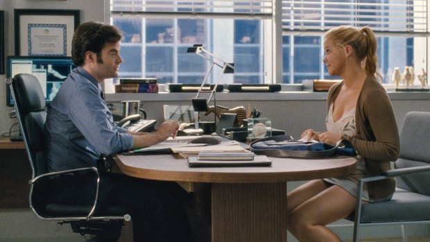 Journalistic objectivity takes a hit in <i>Trainwreck</i>, starring Amy Schumer and Bill Hader.