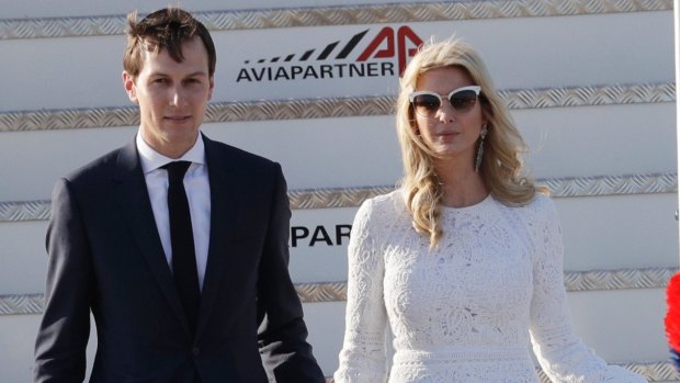 Jared Kushner and wife Ivanka Trump.