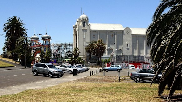 The St Kilda Triangle site, next to the Palais Theatre and Luna Park.