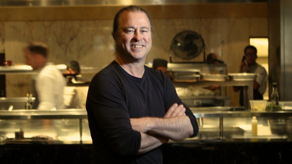 Neil Perry in his restaurant, Rockpool, in Sydney.
13th September 2013
Photo: Janie Barrett