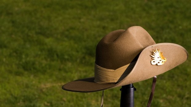 Anzac Day image: more than a brown slouch hat.