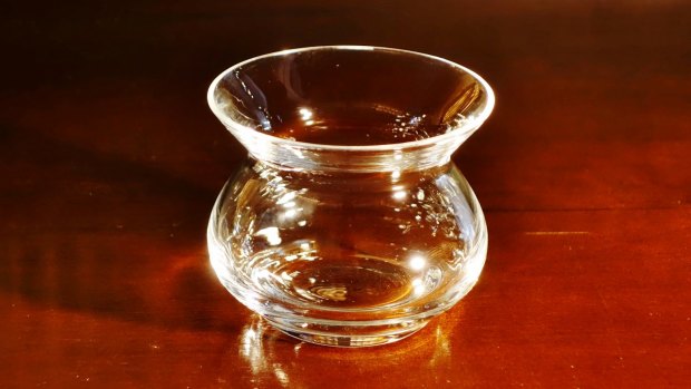 Drinking from the unusual NEAT Glass was 'definitely weird'.