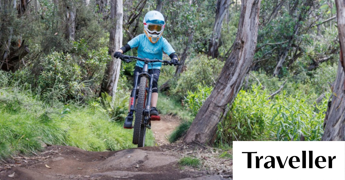 Mountain biking in Thredbo, NSW Snowy Mountains trail for beginners