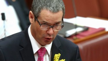 Former communications minister, Labor senator Stephen Conroy is believed to be one of the people being raided.