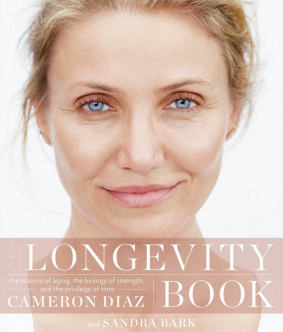 Cameron Diaz has posed make-up free for the cover of The Longevity Book.