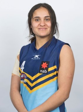 Haneen Zreika was taken at pick No.1 in the AFLW rookie draft on Friday. 