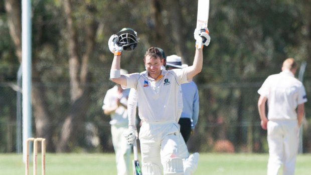 John Rogers scored a century in Sunday's trial match.