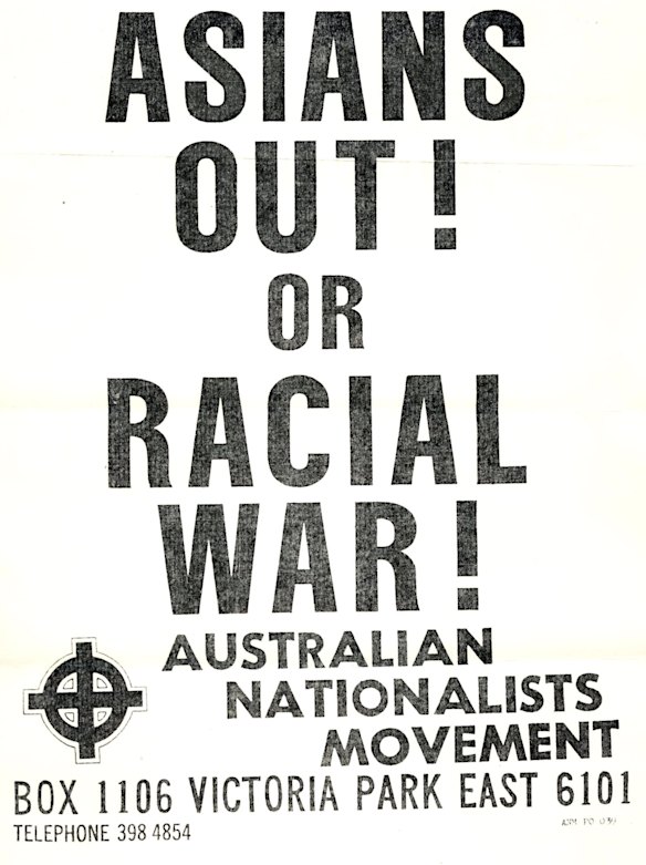 An Australian Nationalists Movement poster.