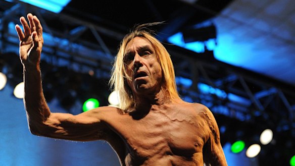 Iggy Pop and the Stooges performing in Melbourne in 2013.