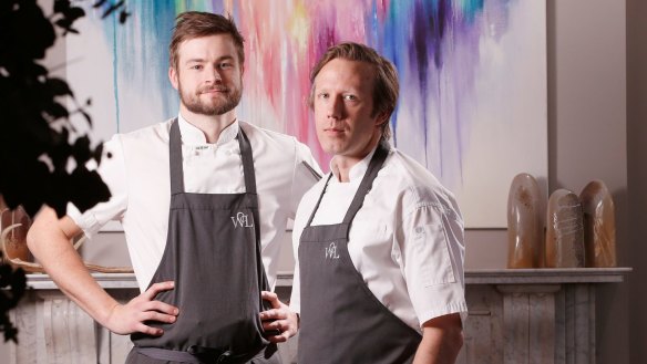 Woodland House owner-chefs Thomas Woods (left) and Hayden McFarland.