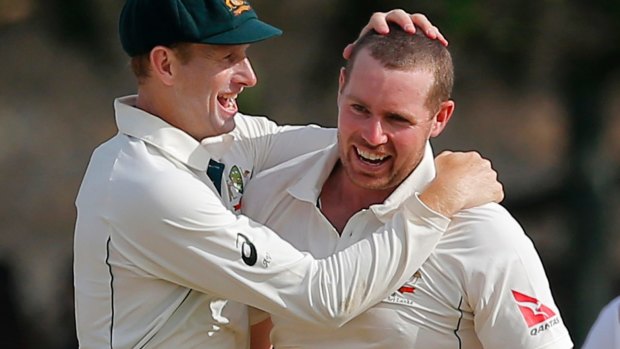 Spinner Jon Holland (right) doesn't expect to add to his two Tests.