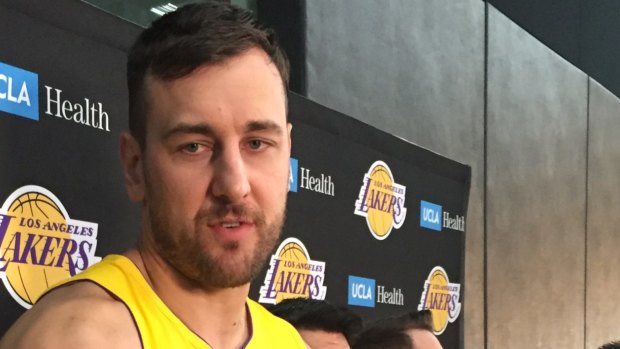 Step by step: Andrew Bogut showed plenty of rust on debut for his new team.