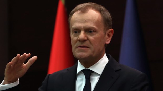 European Council president Donald Tusk says people coming illegally to Europe as economic migrants are risking their lives in vain.