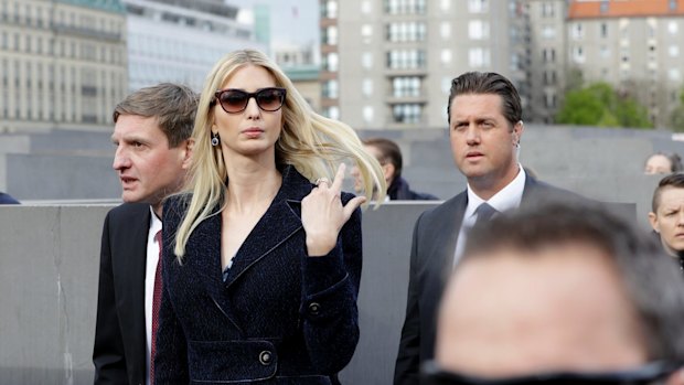 Ivanka Trump on a trip overseas.