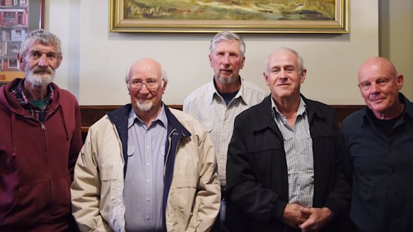 Five of the letter's signatories gathered late last week in Tamworth. (Left to right:) Ian Daniells, Ian Collett, Brian Tomalin, Robert Duns and Rick Young.