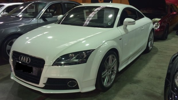 Cinthia Elias' Audi TT on show, when she bought it for  $43,000.