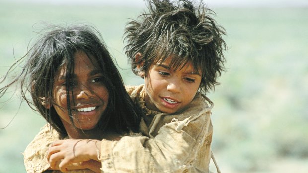 Everlyn Sampi and Tianna Sansbury in Rabbit Proof Fence..