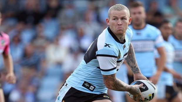Troubled career: Todd Carney in 2014, before he was fired by the Sharks.