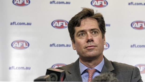AFL CEO Gillon McLachlan's end-of-season bye is not popular with the players. 
