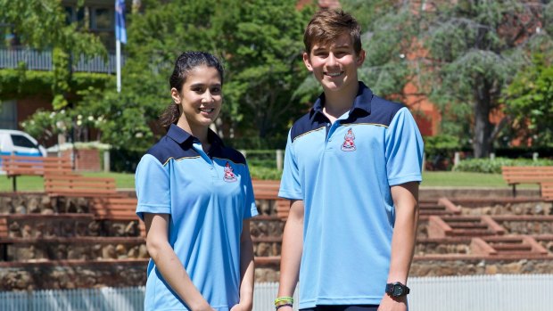 Canberra Grammar School's uniform, including shorter socks and lightweight fabrics, reflects the school's choice to make uniforms more suitable for the climate.