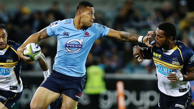 Must do better: Israel Folau is not causing the problems he did last year.