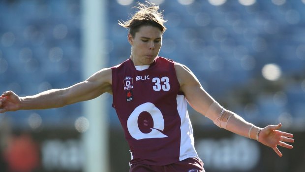 Eric Hipwood in action during the AFL Under 18 Championships 