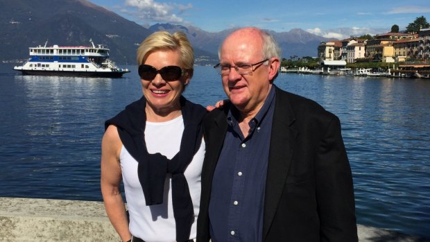 The Australian Medical Association's secretary-general Anne Trimmer and her well-connected lobbyist husband, Jeff Townsend, on holiday at Lake Como.