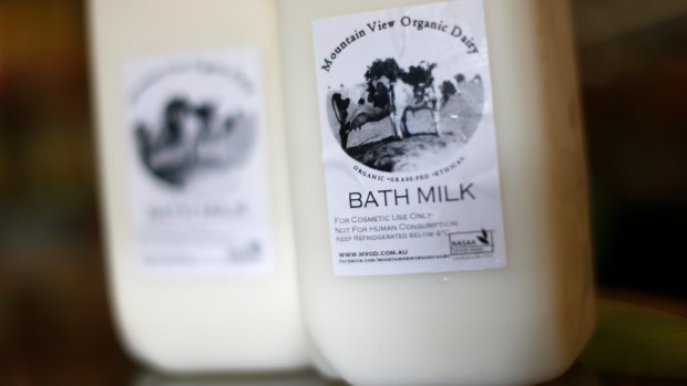 Mountain View Organic Dairy Bath Milk.