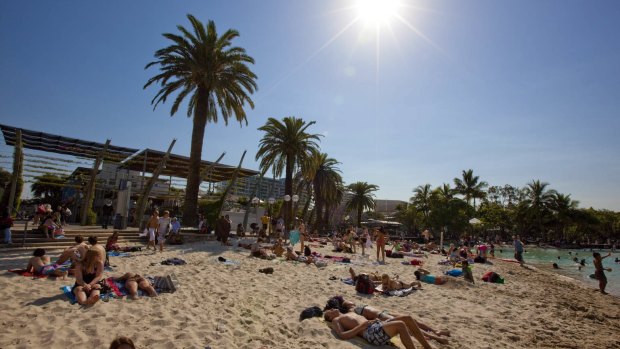 Brisbane will get a dose of unseasonably warm weather today.