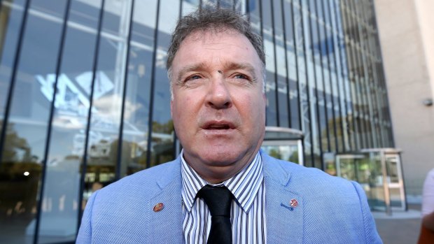 Former One Nation senator Rod Culleton outside the High Court in December.