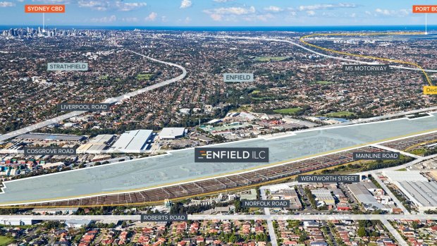 Goodman Group will prelease and develop logistics facilities at the Enfield Intermodal Logistics Centre.
