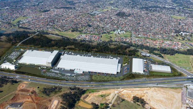 The former Woolworths distribution facility at Hoxton Park owned by Mirvac and now leased to DV Schenker.