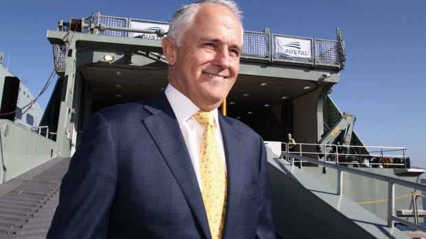 Prime Minister Malcolm Turnbull in Fremantle on Monday.