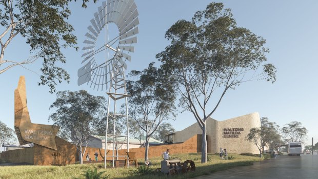 The planned restoration of the Waltzing Matilda Centre at Winton after the original burned down in 2015.