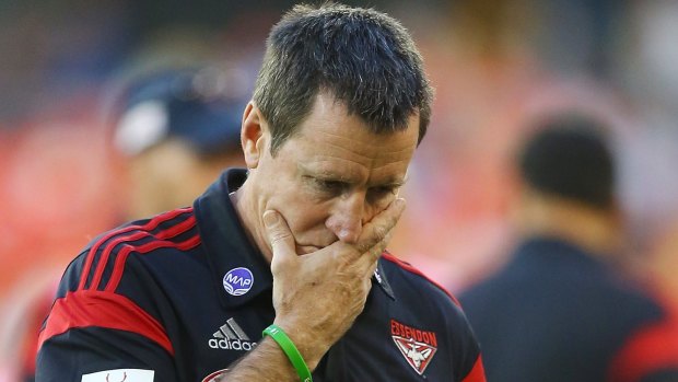 Highs and lows: Bombers coach John Worsfold says the peaks and troughs at Essendon may be exaggerated this year.