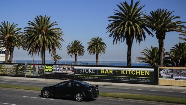 The Stokehouse site has been fenced off for months and only minor works have been completed on the restaurant's rebuilding. 