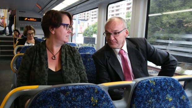 Urged to return: Penny Sharpe with NSW Labor leader Luke Foley.