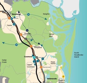 The Pacific Motorway eastern alternative shown as number 11 in the Gold Coast Transport strategy.
