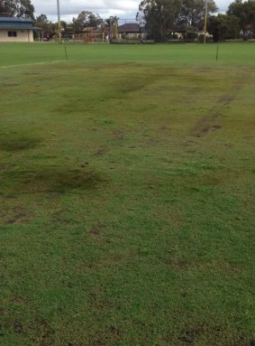 The application of diesel by vandals will leave the pitch unable to be used for several months.