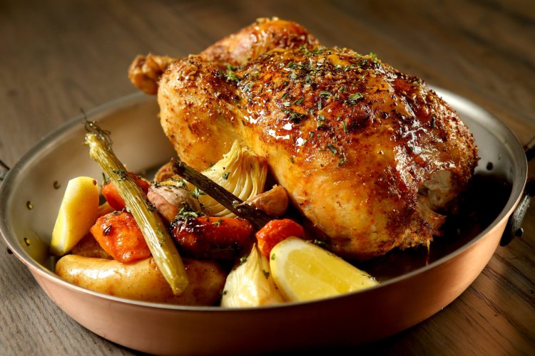 Burnished bird: the rotisserie chicken at Scott Pickett's Deli 
