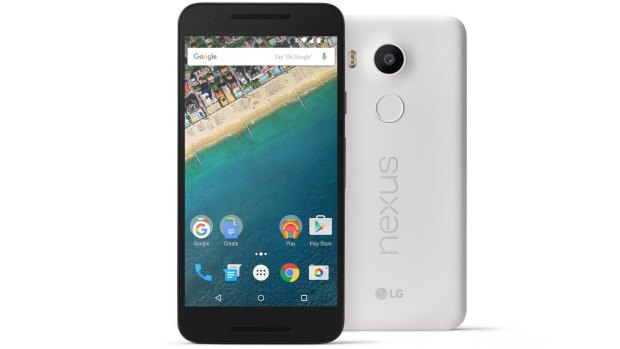 The LG made Nexus 5X sports a larger screen than the iPhone 6.