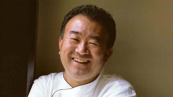 Chef Tetsuya Wakuda at Waku Ghin, Singapore.