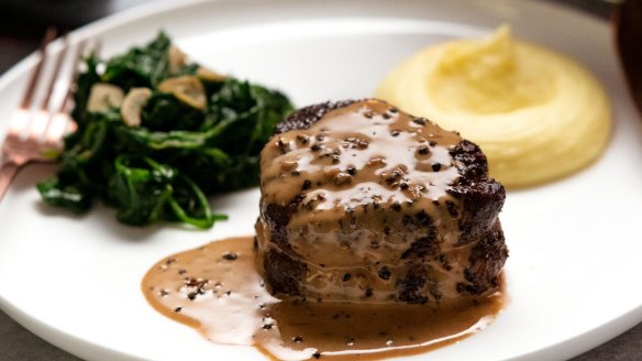 Serve this garlicky wilted spinach alongside RecipeTin Eats' filet mignon with creamy peppercorn sauce.