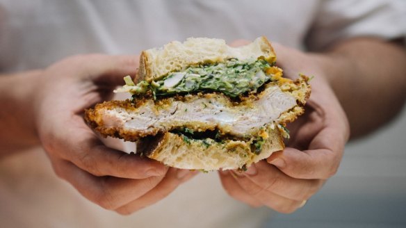The chicken schnitzel sandwich from Nico's in the CBD comes in at $15 flat.