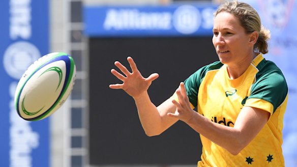 Wallaroos captain Ash Hewson.