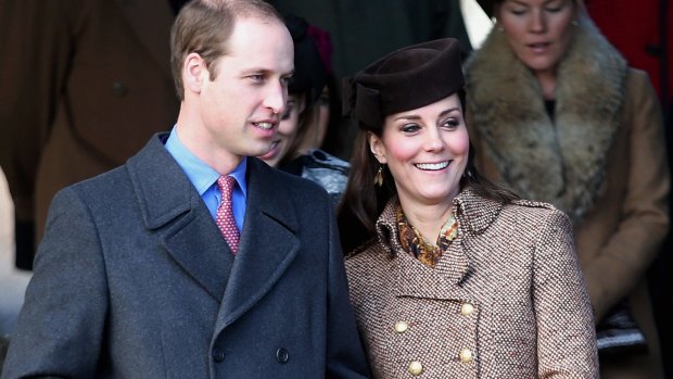Prince William and Catherine arrive at Sandringham on Christmas Day.